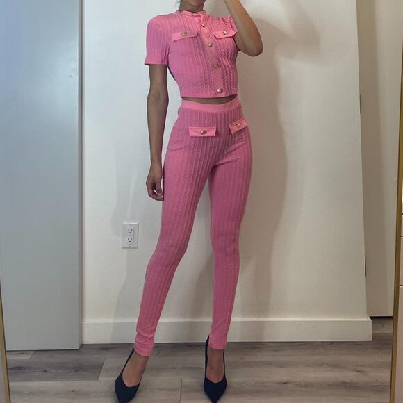 Pink Top and Pants Set - Picture 1 of 7